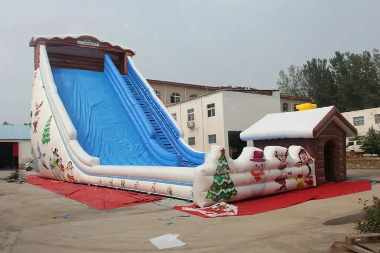 Inflatable Snow Tubing Slide Large Capacity Outdoor