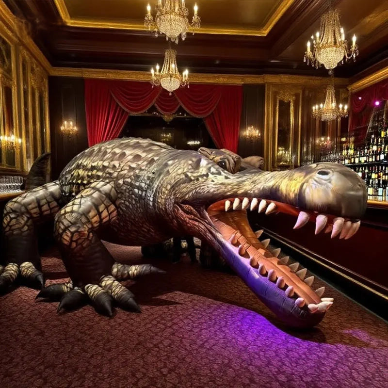 Inflatable Crocodile Halloween Decoration for Bars