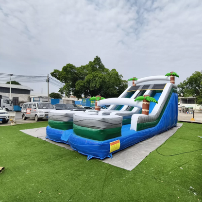 27ft Giant Inflatable Water Slide – Wet & Dry Outdoor Fun