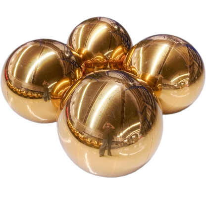 Glow Sphere Inflatable Gold Mirror Balls