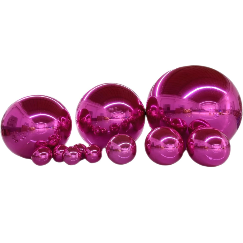 Glow Sphere Pink Inflatable Mirror Balls