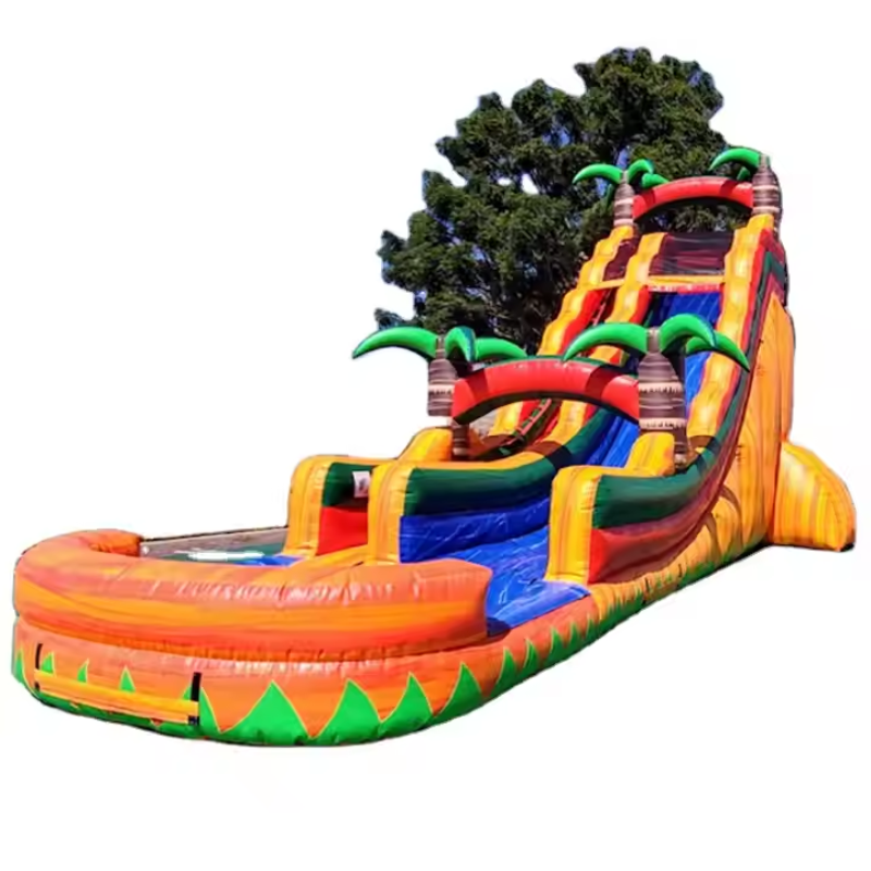 Giant Inflatable Water Slide Adventure Park Jungle