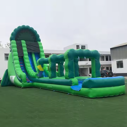 Green Colossus Inflatable Water Slide