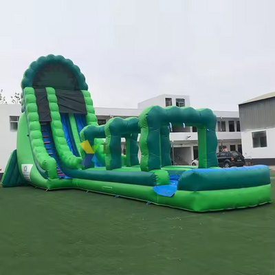 Grüner Koloss aufblasbare Wasserrutsche