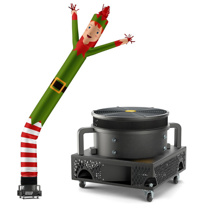 20ft Holiday Elf Inflatable Tube Man