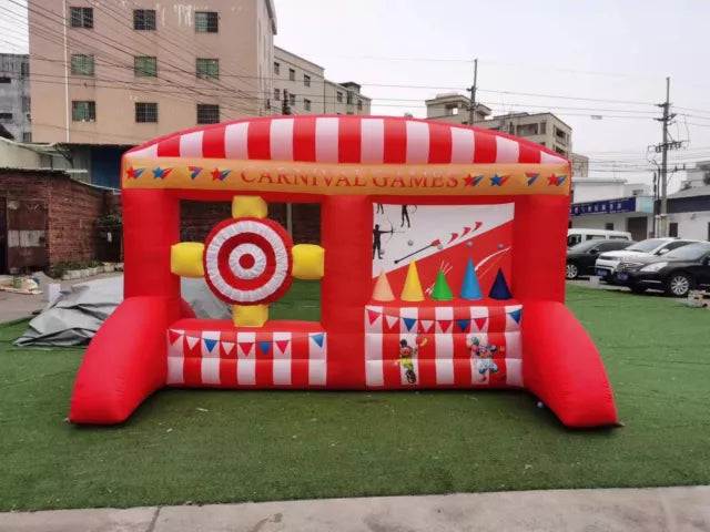 Jeux gonflables de carnaval 2 en 1 Jeu de fléchettes et de tir à l'arc
