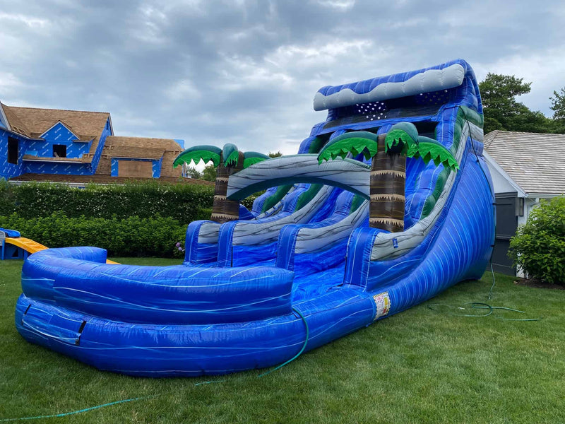 Toboggan aquatique Tropical WAVE à deux voies de 20 pieds