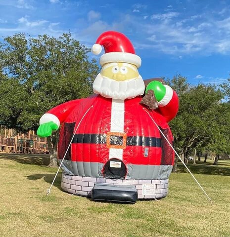 Christmas Santa Bounce Dome for Kids