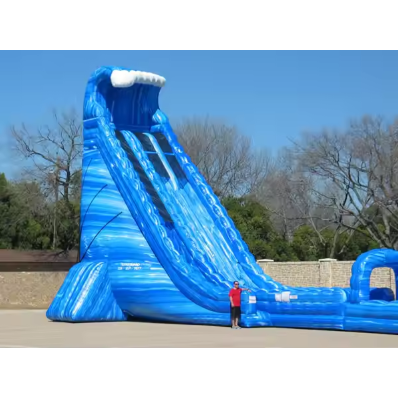 Epic Blue Crush Inflatable Water Slide for Adults