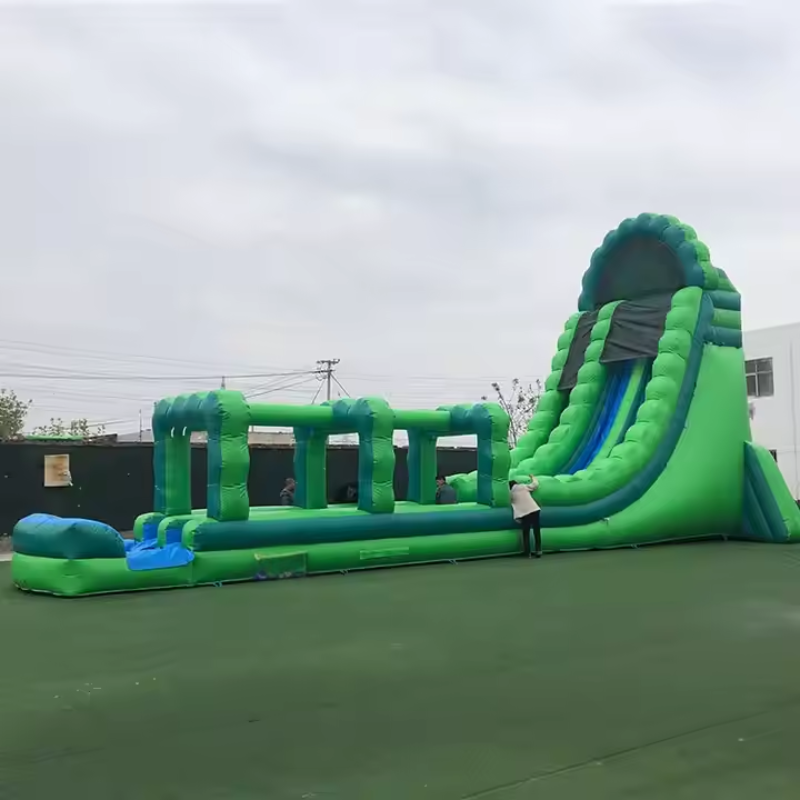 Green Colossus Inflatable Water Slide