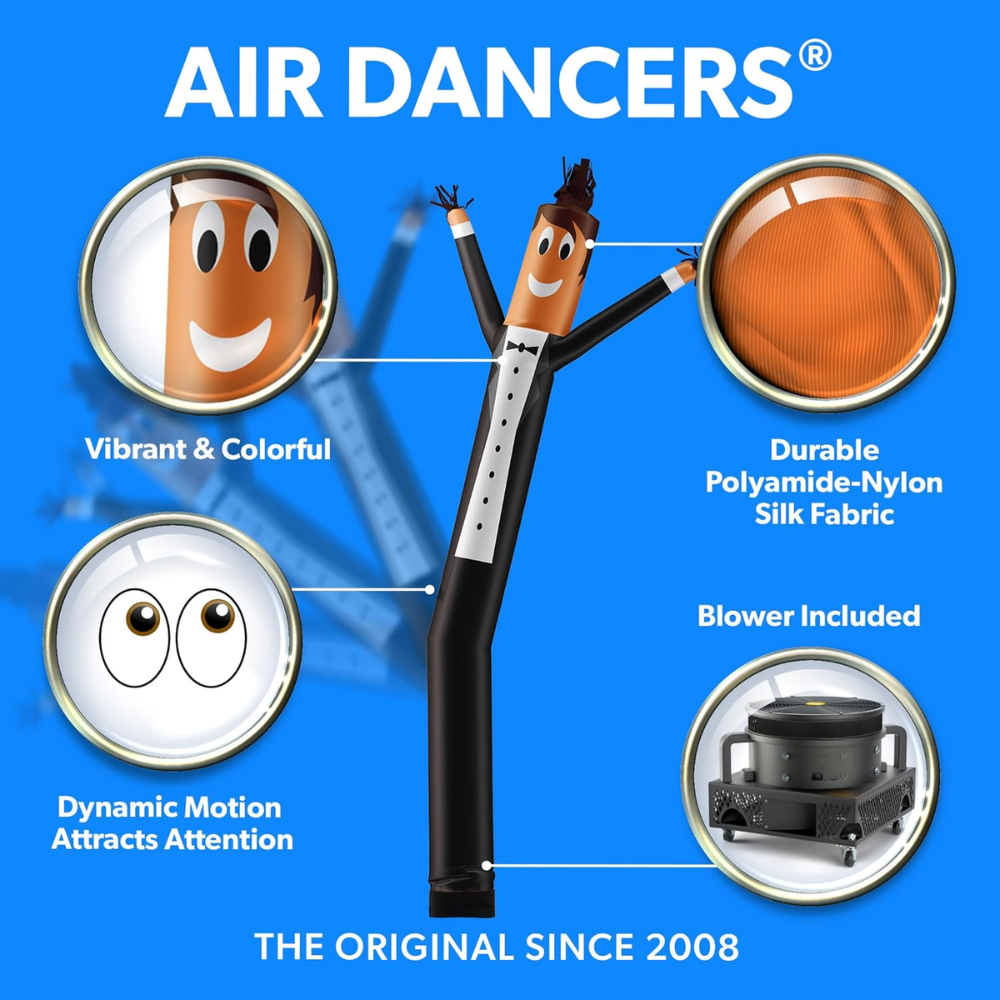 Aufblasbares Air Dancer Set – 6 m großer winkender Tube Man mit Gebläse