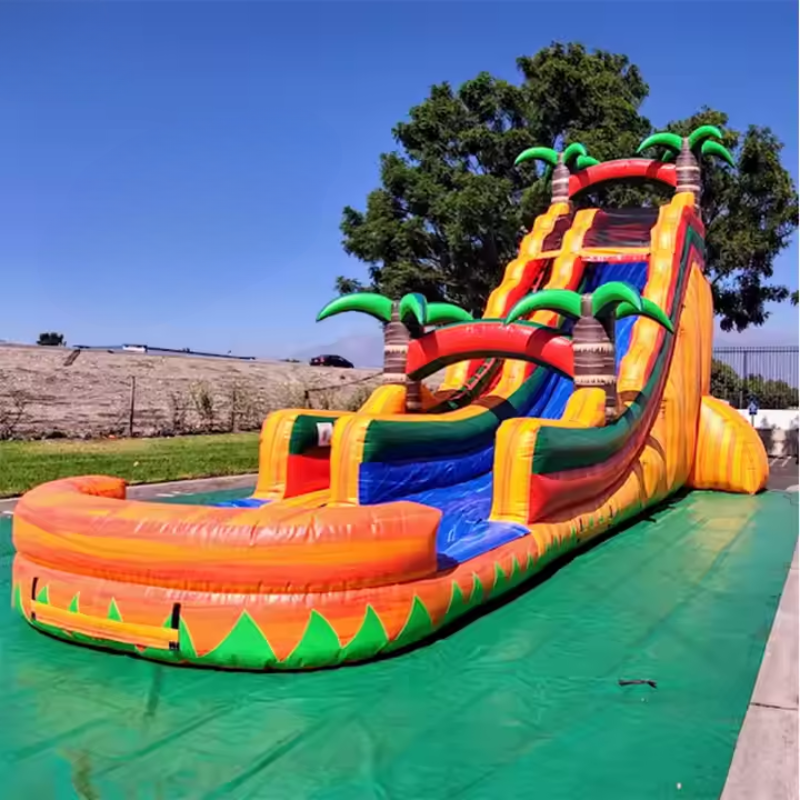 Giant Inflatable Water Slide Adventure Park Jungle Got Inflatables
