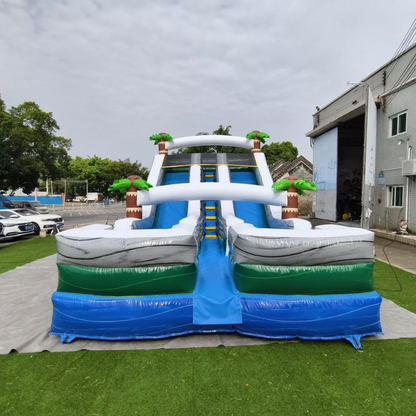 27ft Giant Inflatable Water Slide – Wet & Dry Outdoor Fun