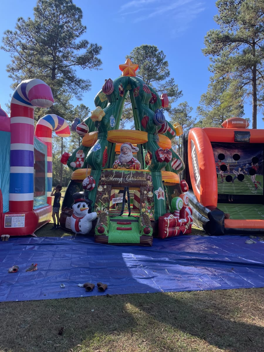 Inflatable Christmas Tree Bounce House Fun