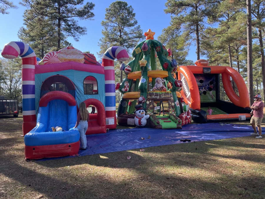 Inflatable Christmas Tree Bounce House Fun