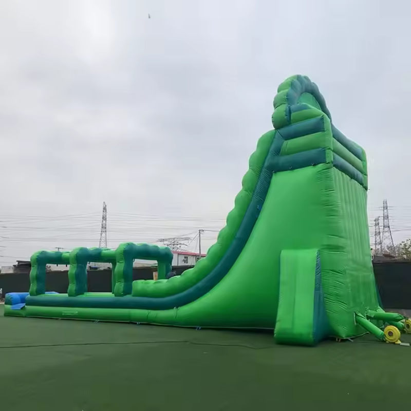 Green Colossus Inflatable Water Slide