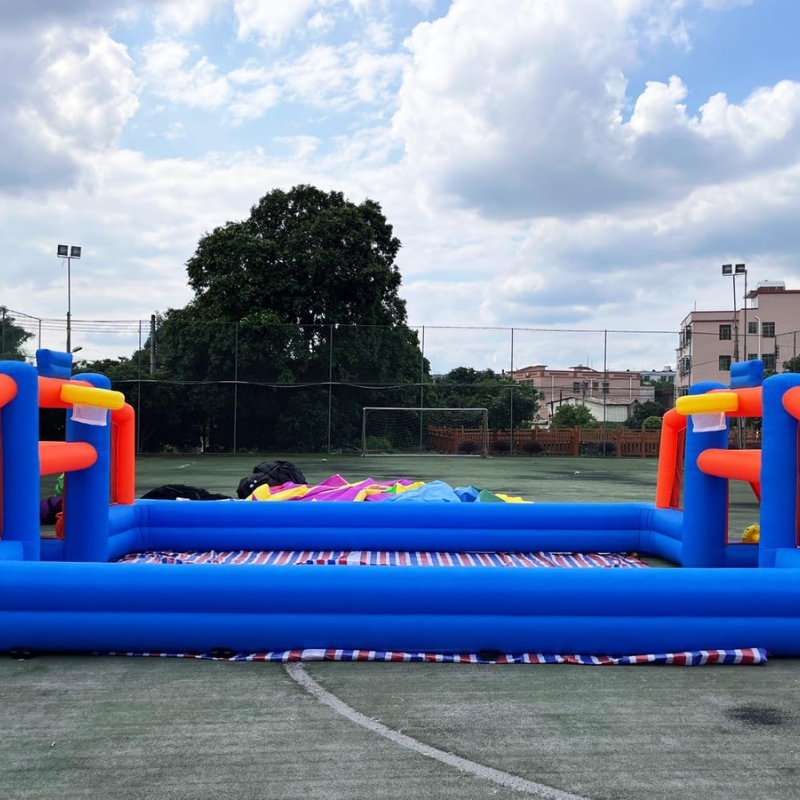 Inflatable Dual sport Soccer Basketball Court