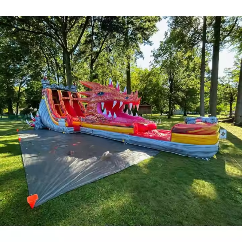 Dragon Splash Inflatable Water Slide