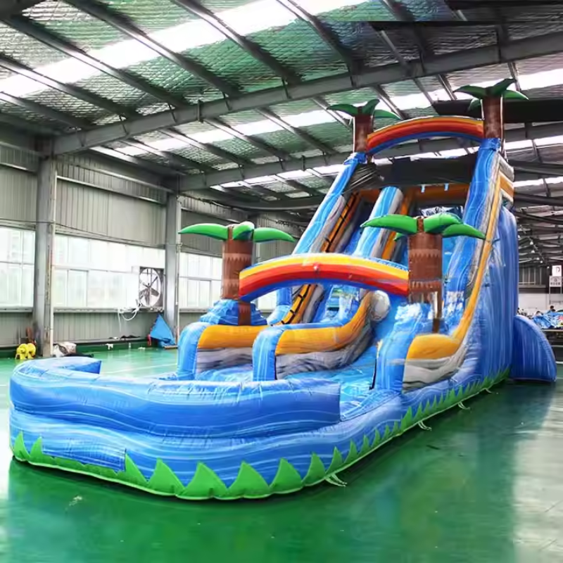 Blue Crush Inflatable Water Slide for Kids