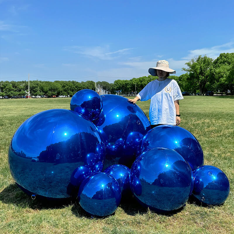 Bubble Glow Inflatable Mirror Balloon