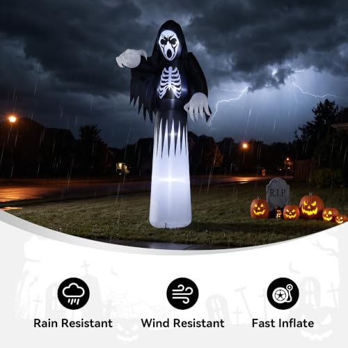 Giant Halloween Inflatables Grim Reaper Outdoor Decorations