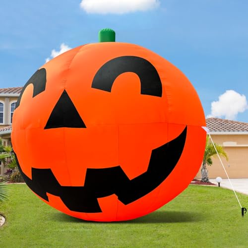 Giant Halloween Inflatable Pumpkin Decorations with LED Lights