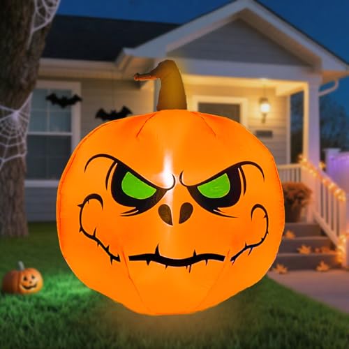 Commercial Halloween Inflatable Pumpkin with LED Lights Display
