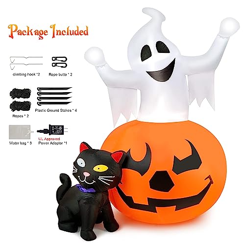 Lighted Halloween Inflatables Outdoor Ghost Yard Decoration