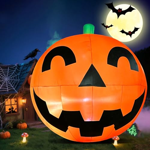 Giant Halloween Inflatable Pumpkin Decorations with LED Lights