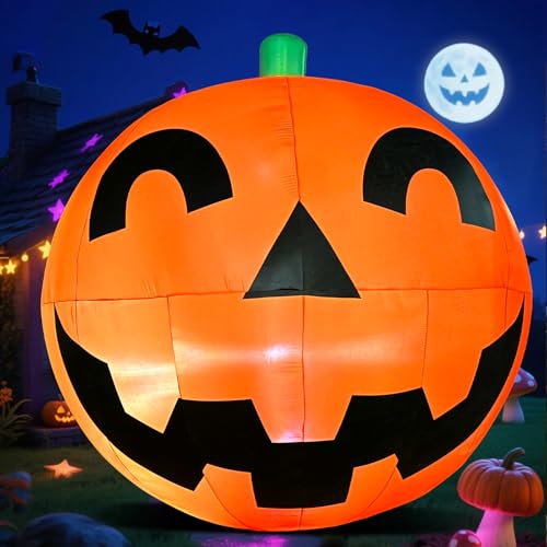 Giant Halloween Inflatable Pumpkin Decorations with LED Lights