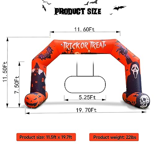 Halloween Inflatable Archway Hexagon Inflatable Arch Entrance