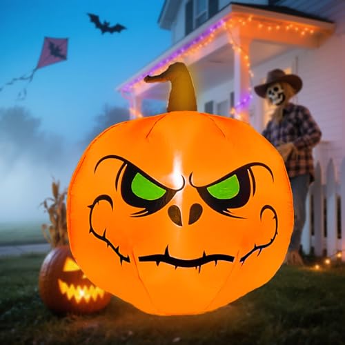 Commercial Halloween Inflatable Pumpkin with LED Lights Display