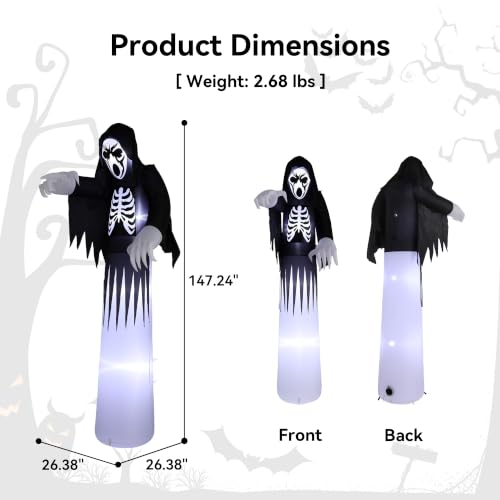 Giant Halloween Inflatables Grim Reaper Outdoor Decorations
