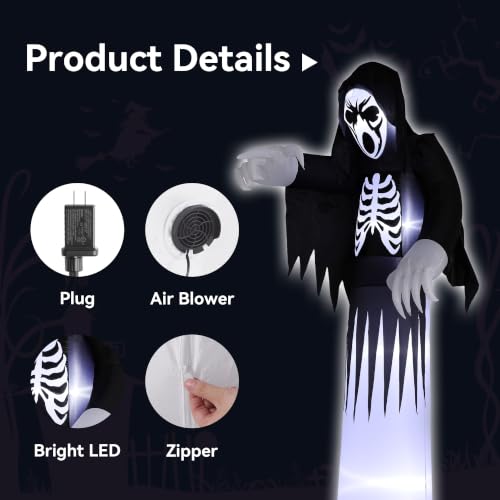 Giant Halloween Inflatables Grim Reaper Outdoor Decorations