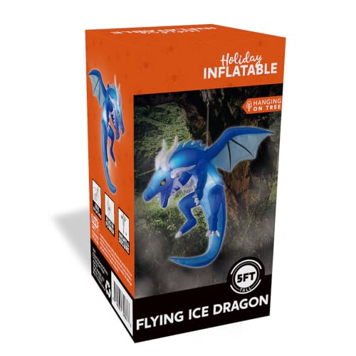 Hanging Ice Dragon Inflatable Halloween Decoration for Outdoor Events