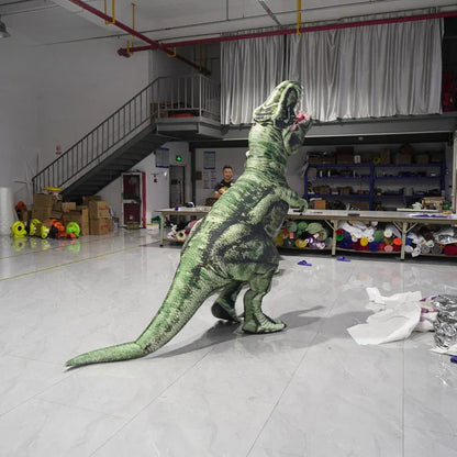 Adult Cartoon Dinosaur Walking Inflatable Costume Suit