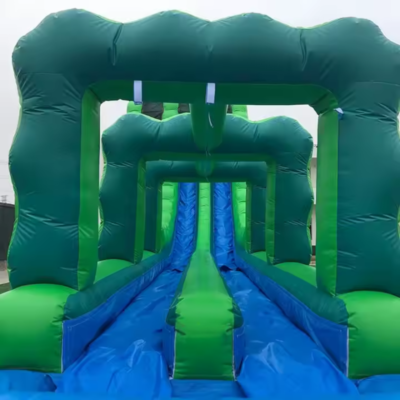 Green Colossus Inflatable Water Slide