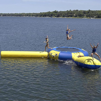 Aqua Inflatable Water Slide & Trampoline