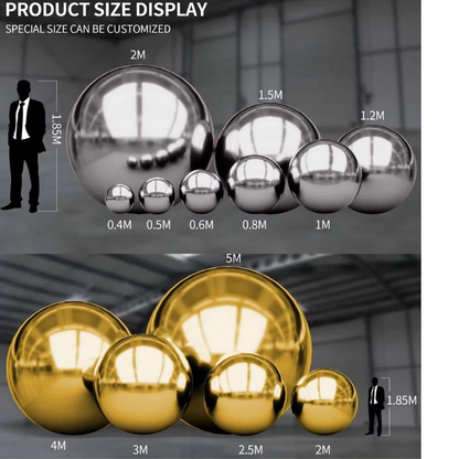 Spark Sphere Metallic Inflatable Mirror Balls