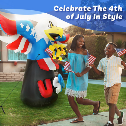 4th of July Patriot Eagle Inflatable Decor