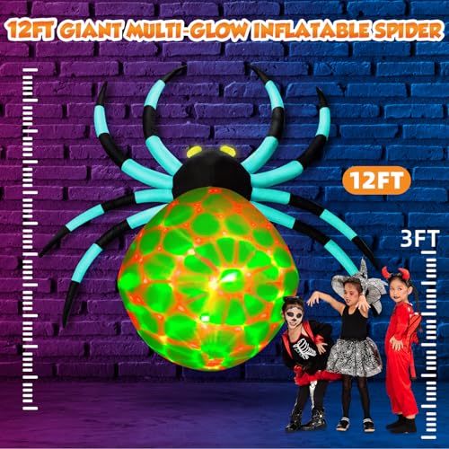 Giant Halloween Inflatables Spider For Outdoor Display
