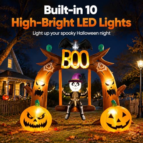 Giant Halloween Inflatables Boo Archway