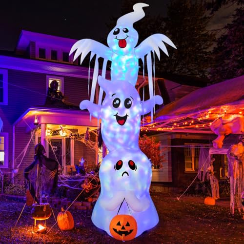 Halloween Inflatable Ghost Display GOOSH 9 Three Ghosts