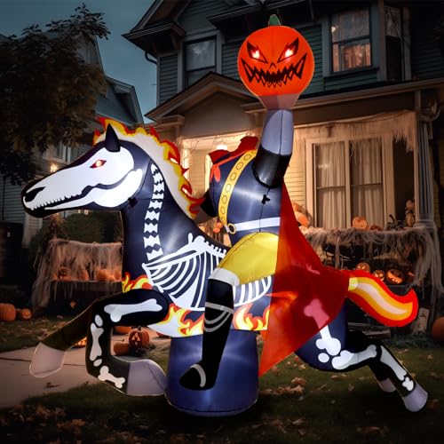 Halloween Inflatable Headless Horseman Outdoor Decorations