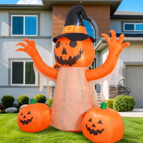 Halloween Inflatables Pumpkin Scarecrow Outdoor Decor
