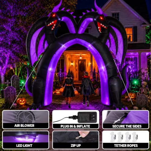 Halloween Inflatable Dragon Archway Walk Through Entrance