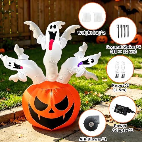 Inflatable Yard Decoration Halloween Pumpkin Display