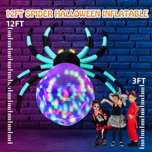 Giant Halloween Inflatables Spider For Outdoor Display