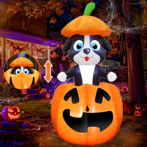 Animated Dog Halloween Inflatable for Yard Display