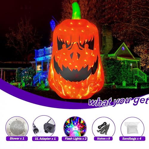 Lighted Giant Inflatable Jack O Lantern Yard Decoration